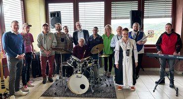 Die Band "Die Boneshakers" vom Bodelschwingh Zentrum der Stiftung kreuznacher diakonie in Meisenheim