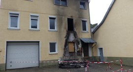 Brandschaden an einem Gebäude der Wohnungslosenhilfe Idar-Oberstein