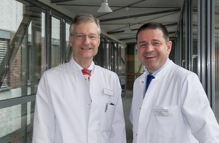 Chefärzte Dr. Stefan A. Müller und Dr. Faez Georg Chahoud