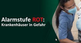 Alarmstufe ROT - Kampagnenbild der Deutschen Krankenhausgesellschaft